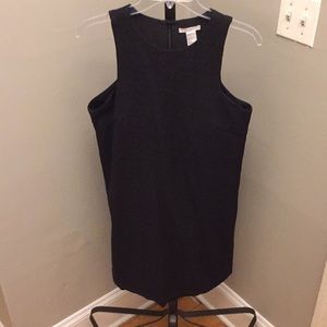 Black H&M Textured Black Tank Dress. Size 12.